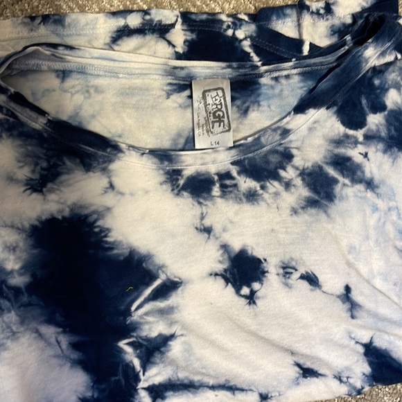 Edge, youth girls, blue tie dye T-shirt - Picture 2 of 2